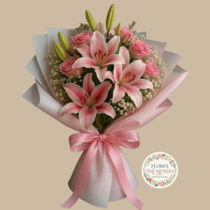 Ramo de Liliums Rosados