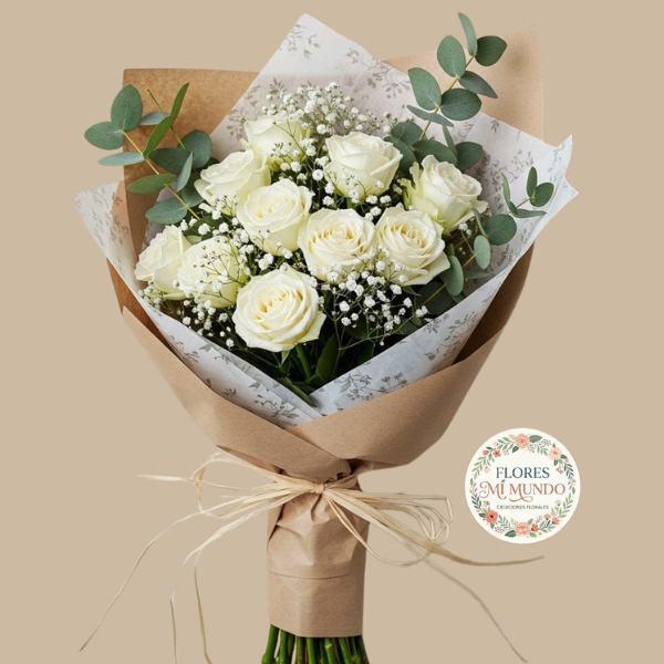 Ramo con Rosas Blancas