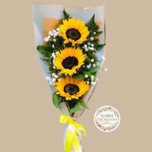 Ramo Extendido Con 3 Girasoles