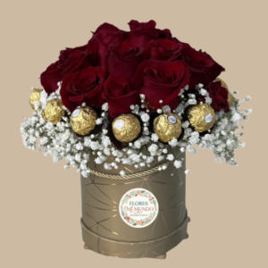 Box con Rosas y Bombones