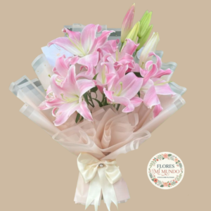 Ramo con Liliums Rosados