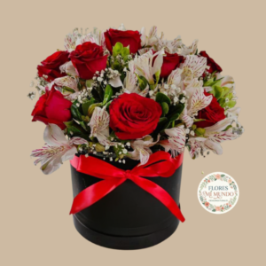 Box con Rosas y Astromelias