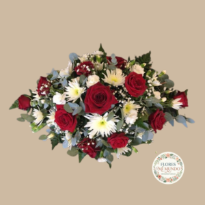 Cubre urnas con Rosas Rojas