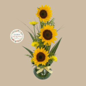 Pecera con Girasoles