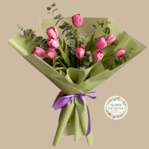 Ramo con Tulipanes Rosados
