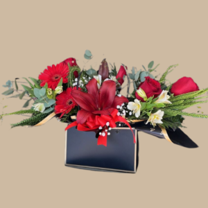 Cartera Con Flores Rojas