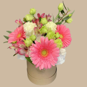 Lisianthus y Yerberas en Box