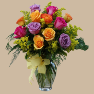 Radiante Florero en Rosas