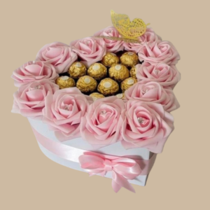 Box Corazon Rosas y Bombones
