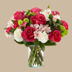 Florero en Rosas Rojas