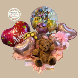 Arreglo con Globos y Peluche