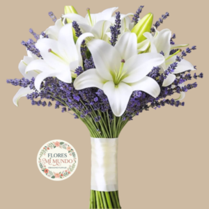 Ramo con Liliums y Lavanda