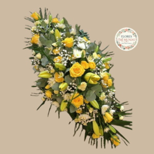 Cubre urnas con Flores Amarillas
