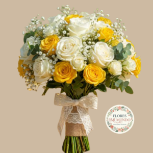 Ramo de Novia con Rosas Bicolor