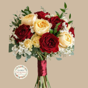 Ramo de Novia con Rosas de Jardin