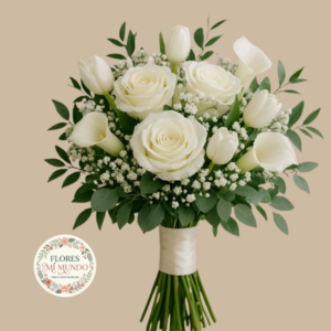 Bouquet de Novia con Flores Blancas