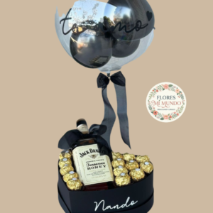 Box Corazon Con Botella Jack Daniels