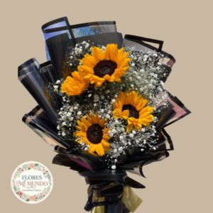 Ramo extendido con 4 Girasoles