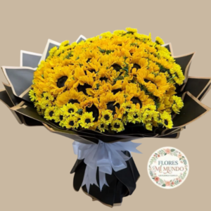 Girasoles y Margaritas en Ramo