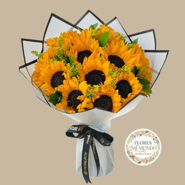 Ramo con 10 Girasoles