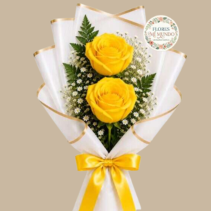 Ramo con 2 Rosas Amarillas
