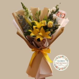 Elegante Ramo con Flores Amarillas