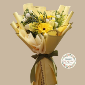 Ramo con Lisianthus y Gerberas