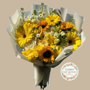 Ramo con Gerberas y Girasoles