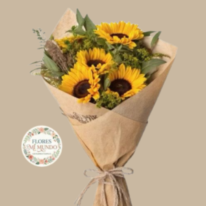 Fino Ramo de Girasoles Silvestre